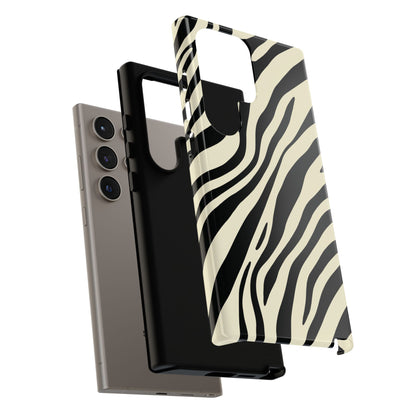 Modern Neutral Zebra Print Phone Case