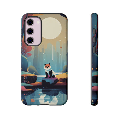 Stylised Panda Design Phone Case - Multicolor Phone Case - Samsung Galaxy S23 Plus / Glossy