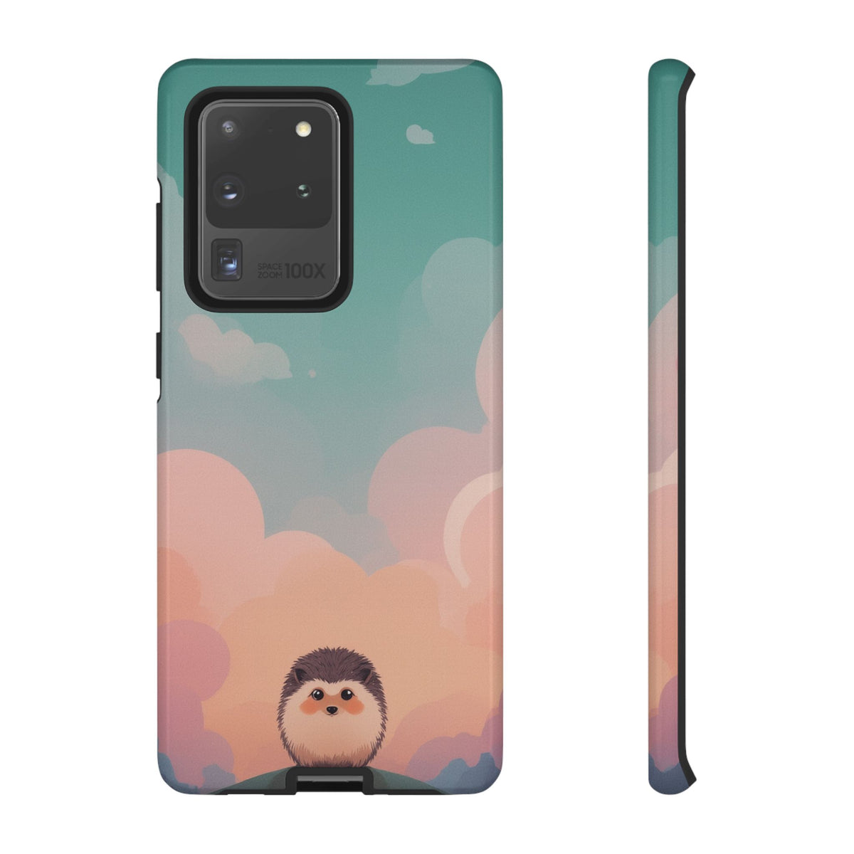 Cute Hedgehog & Cloud Design Phone Case - Multicolor Phone Case - Samsung Galaxy S20 Ultra / Glossy