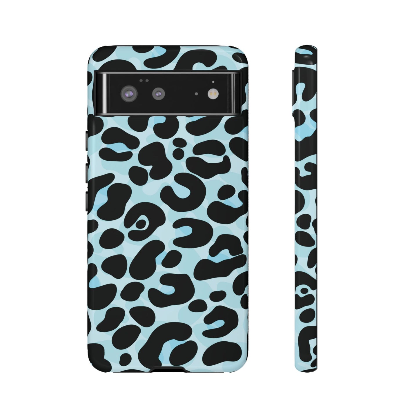 Cool Aqua Leopard Print Phone Case