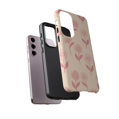 Pretty Pink Daisy Pattern Phone Case