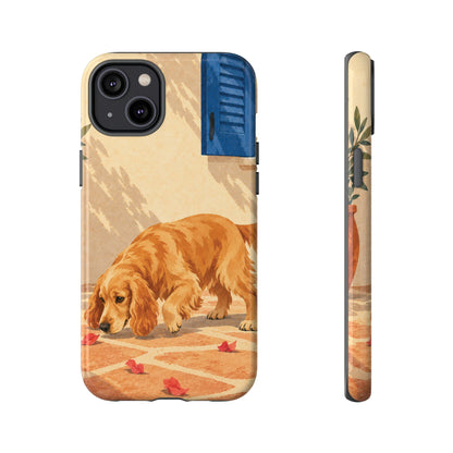 Cocker Spaniel Scent Trail Phone Case - Multicolor Phone Case - iPhone 14 Plus / Glossy