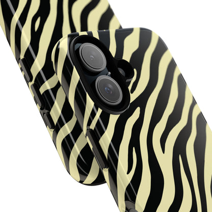 Stylish Neutral Zebra Print Phone Case