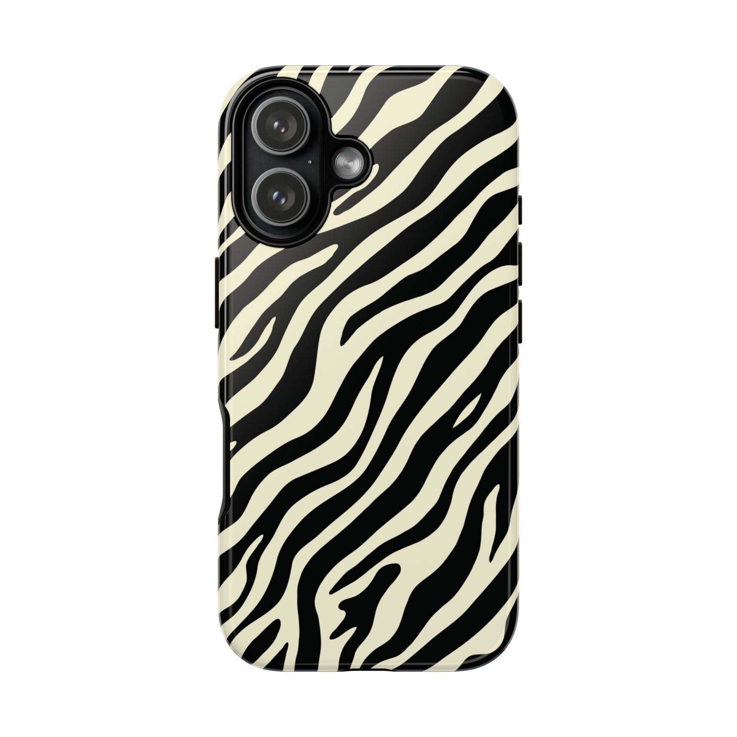Chic Ivory Zebra Print Phone Case