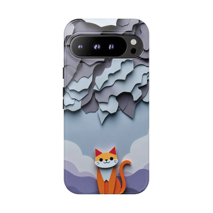 Papier-mâché Cat Design Phone Case