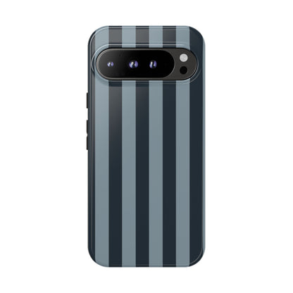 Dark Blue Stripe Pattern Phone Case - Blue Phone Case - Google Pixel 9 Pro XL / Glossy