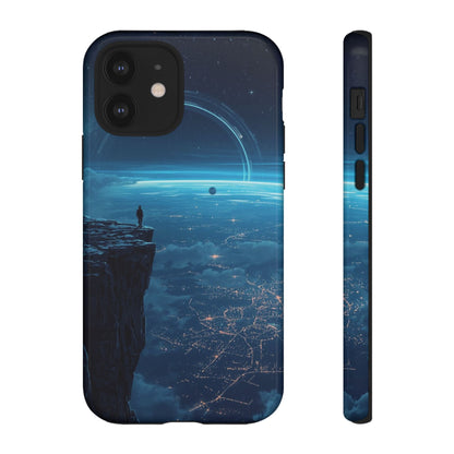 iPhone 12 / Glossy Phone Case - Orbital Ring Horizon Sci-fi Phone Case