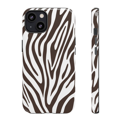 Graphic Brown Tiger Print Phone Case