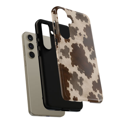 Stylish Mocha Cow Print Phone Case