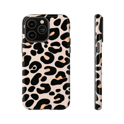 Elegant Peach Leopard Print Phone Case