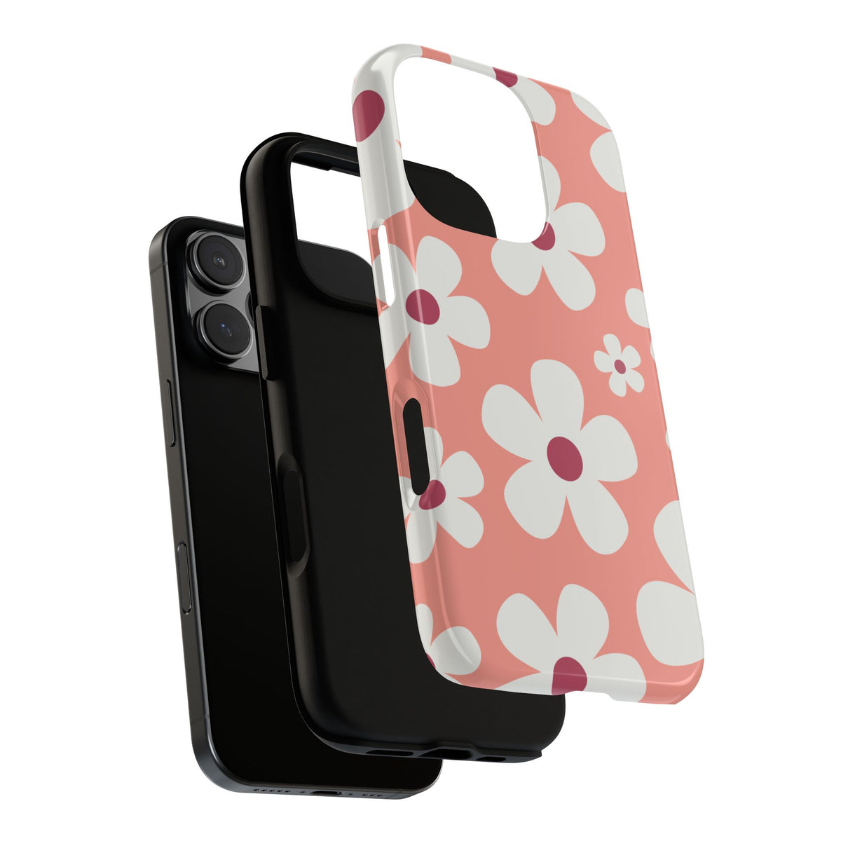 Cute Pink Daisy Pattern #2 Phone Case - Pink Phone Case