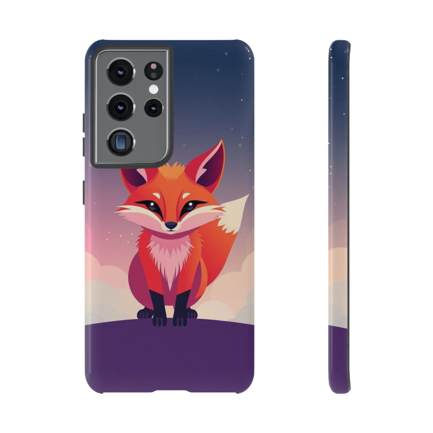 Samsung Galaxy S21 Ultra / Glossy Phone Case - Pop Art Fox Design Phone Case