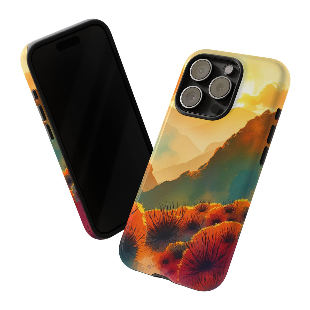 Ideallic Watercolour Sunset Design Phone Case - Multicolor Phone Case