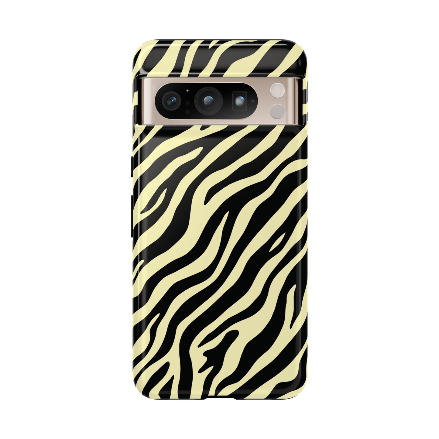 Stylish Neutral Zebra Print Phone Case