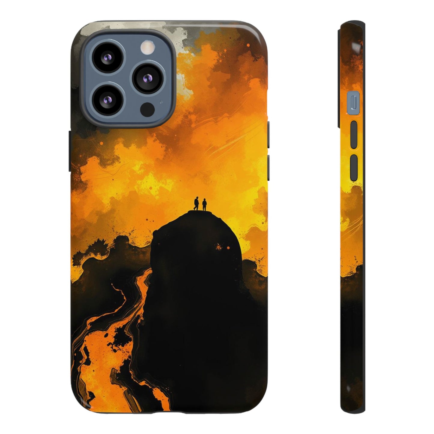 iPhone 13 Pro Max / Glossy Phone Case - Gothic Watercolour Scene Phone Case