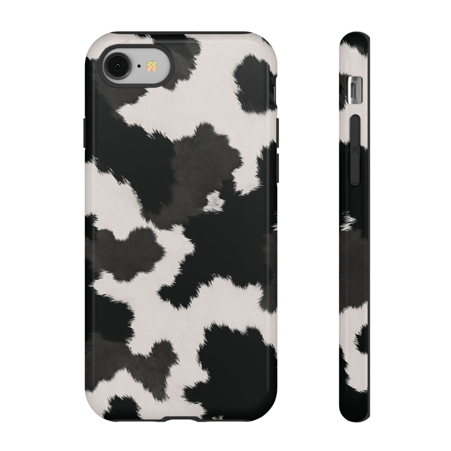 Modern Monochrome Cow Print Phone Case