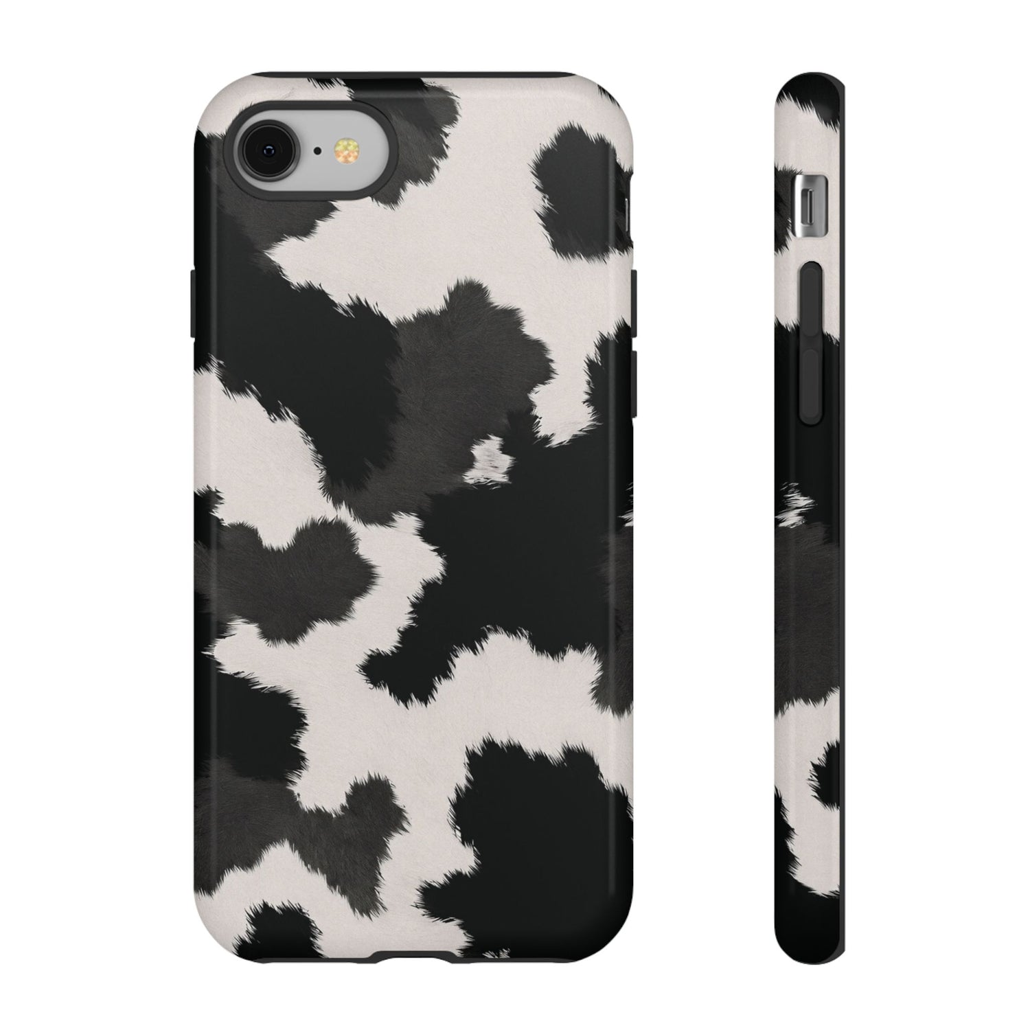 Modern Monochrome Cow Print Phone Case