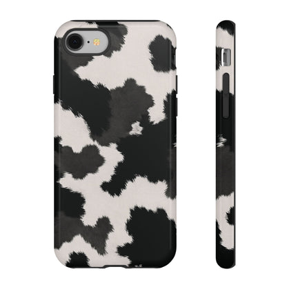 Modern Monochrome Cow Print Phone Case