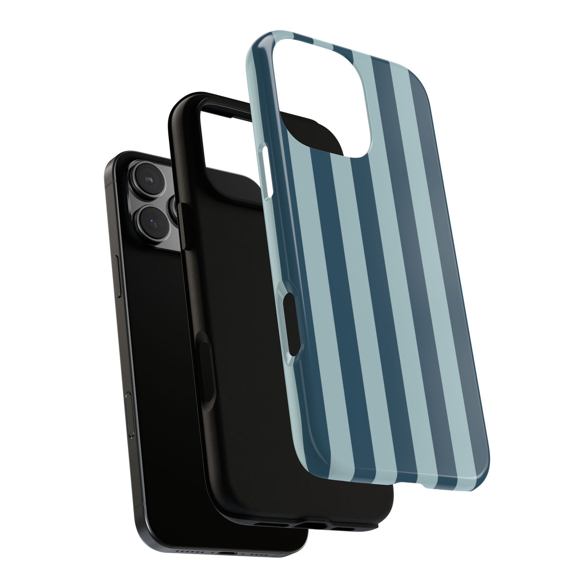 Blue Stripe Pattern Phone Case - Blue Phone Case