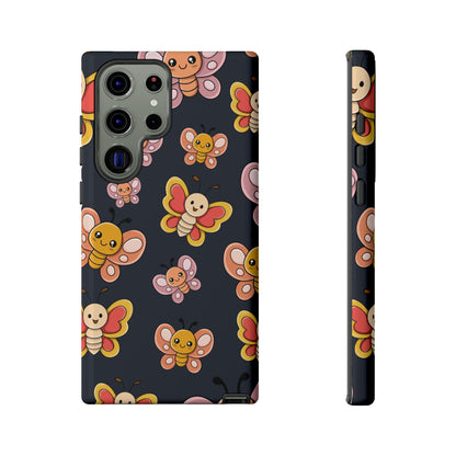 Grey Butterfly Sticker Design Phone Case - Grey Phone Case - Samsung Galaxy S23 Ultra / Glossy