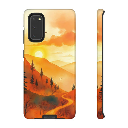 Golden Sunset Design Phone Case - Multicolor Phone Case - Samsung Galaxy S20 / Glossy