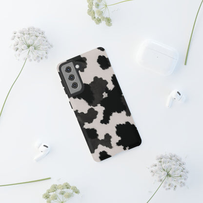 Modern Monochrome Cow Print Phone Case