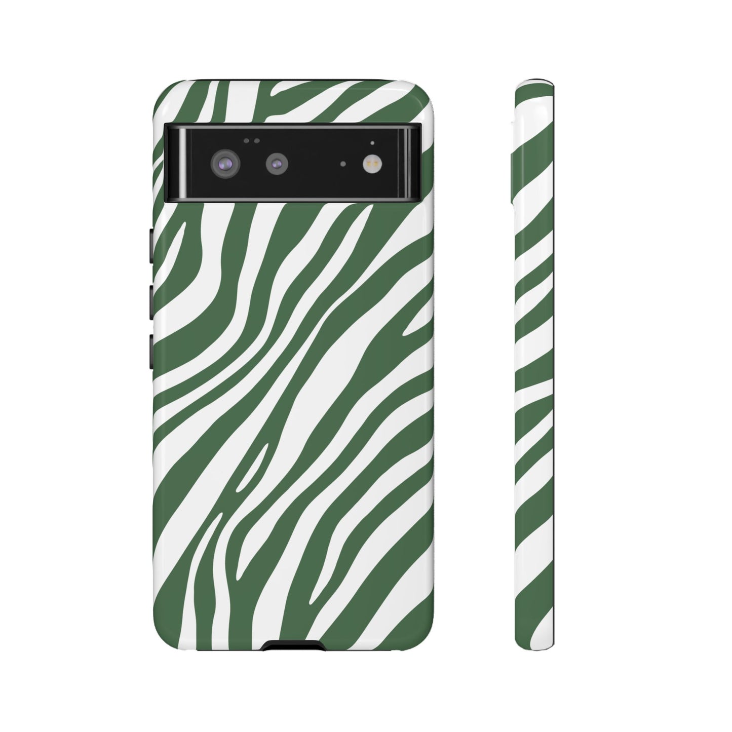 Modern Sage Zebra Print Phone Case