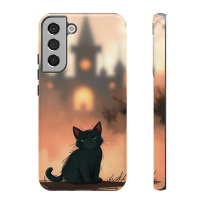 Cute Gothic Cat Design Phone Case - Multicolor Phone Case - Samsung Galaxy S22 Plus / Glossy