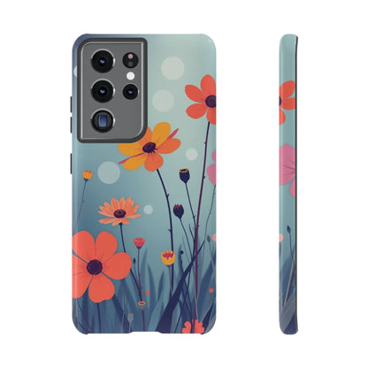 Samsung Galaxy S21 Ultra / Glossy Phone Case - Vibrant Wildflowers Design Phone Case
