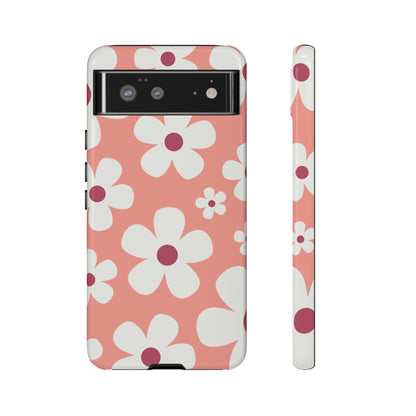 Cute Pink Daisy Pattern #2 Phone Case - Pink Phone Case - Google Pixel 6 / Glossy