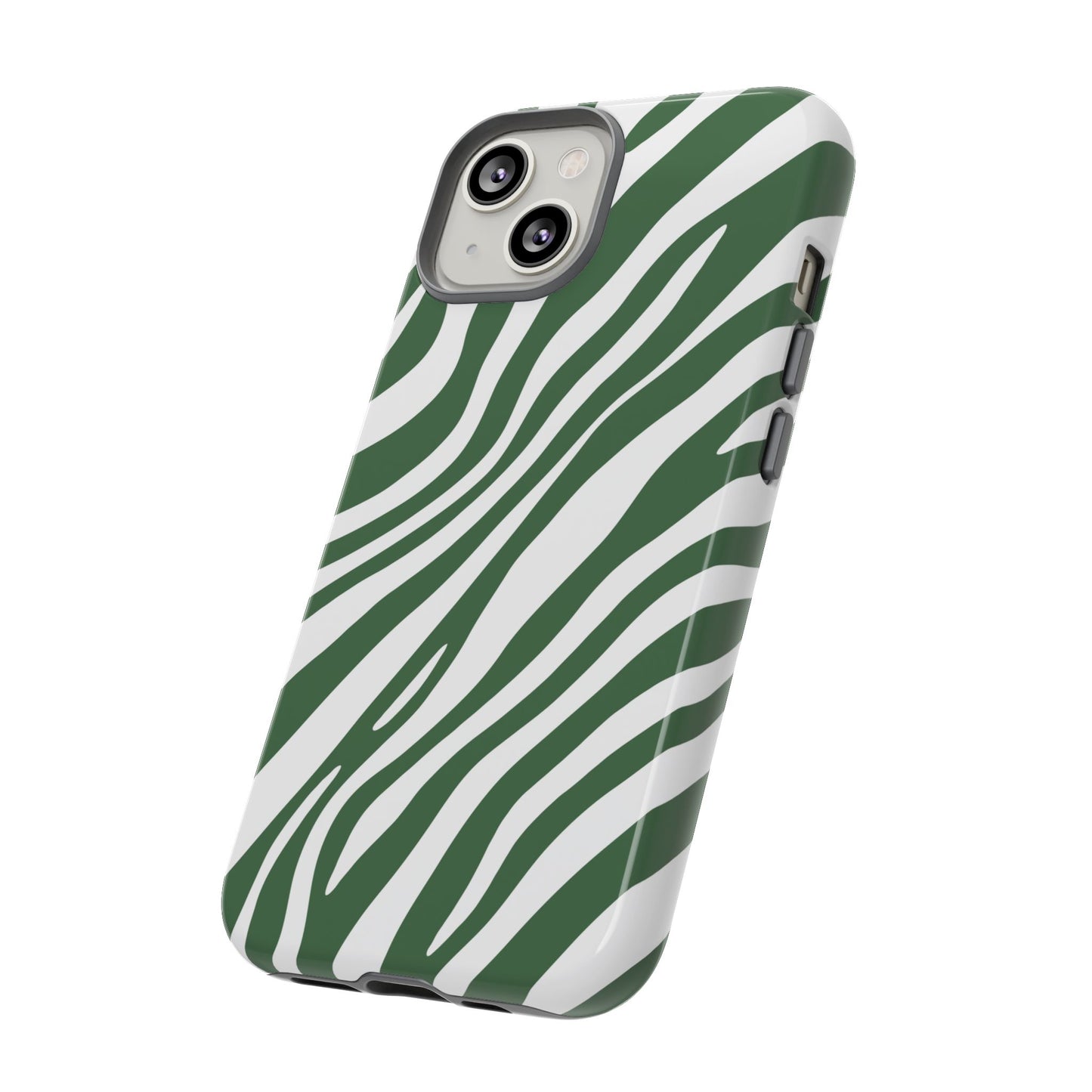 Modern Sage Zebra Print Phone Case