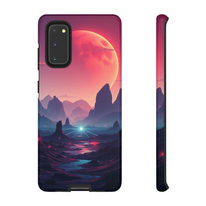 Samsung Galaxy S20 / Glossy Phone Case - Alien Moon Landscape Design Phone Case