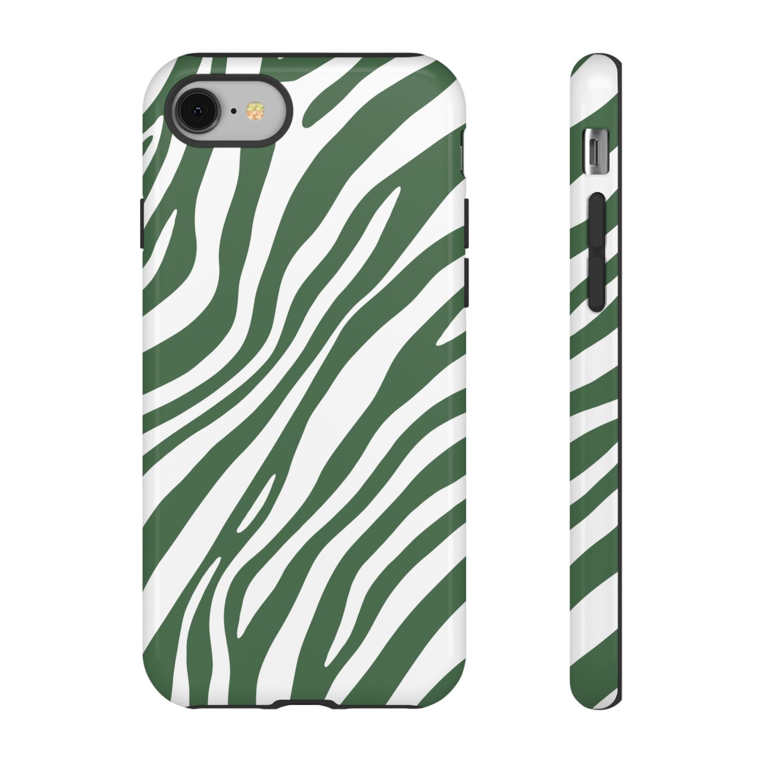 Modern Sage Zebra Print Phone Case