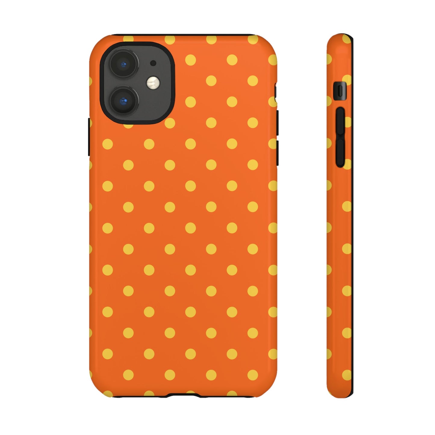 Trendy Orange & Yellow Dot Pattern Phone Case