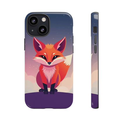 iPhone 13 Mini / Glossy Phone Case - Pop Art Fox Design Phone Case