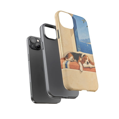 Basset Hound Unfinished Chapter Phone Case - Multicolor Phone Case