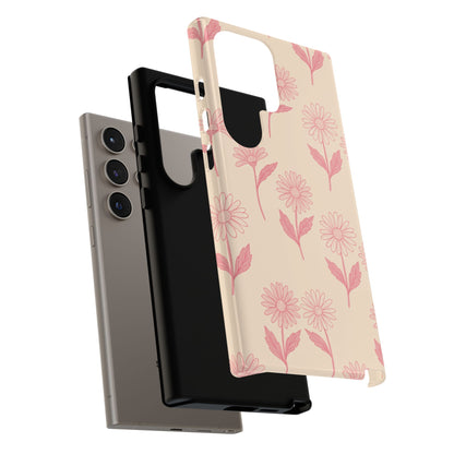 Pretty Pink Daisy Pattern Phone Case