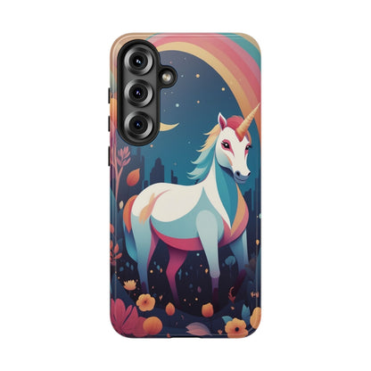 Stylised Unicorn & Rainbow Design Phone Case - Multicolor Phone Case - Samsung Galaxy S25 Plus / Glossy
