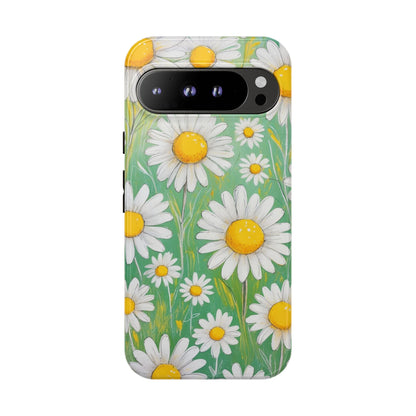 Google Pixel 9 Pro XL / Glossy Phone Case - Daisies Floral Pattern 4 Phone Case