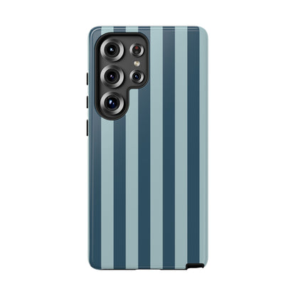 Samsung Galaxy S25 Ultra / Glossy Phone Case - ’Blue Stripe Pattern’ Phone Case