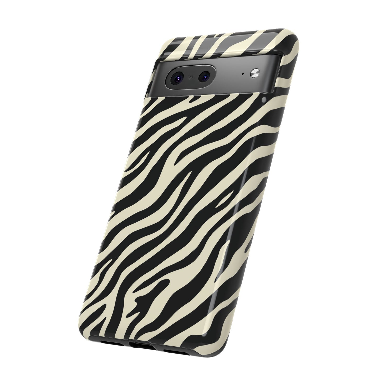 Chic Ivory Zebra Print Phone Case