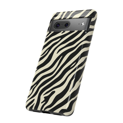 Chic Ivory Zebra Print Phone Case