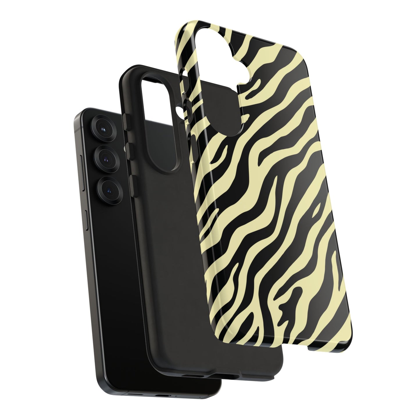 Stylish Neutral Zebra Print Phone Case