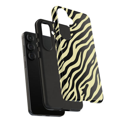 Stylish Neutral Zebra Print Phone Case