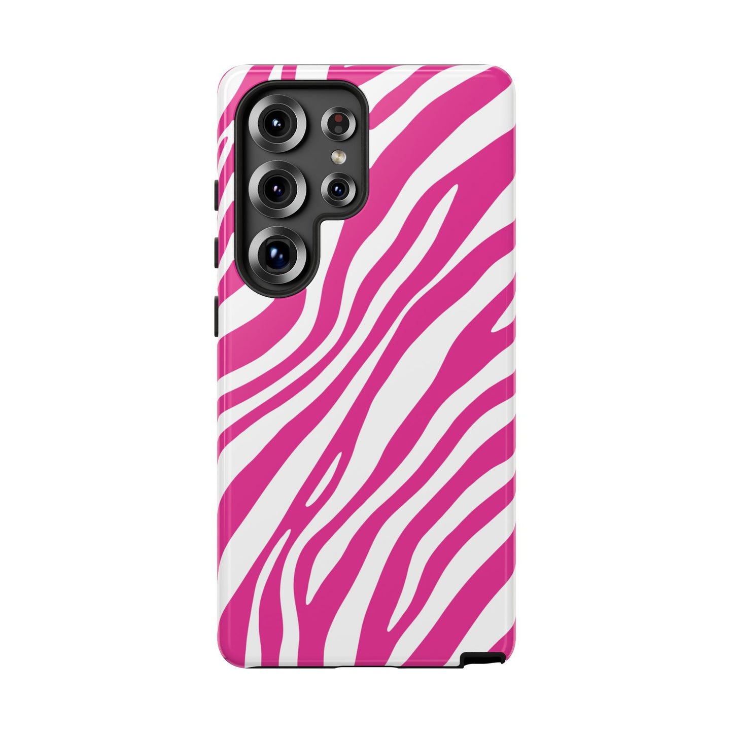 Modern Hot Pink Zebra Print Phone Case