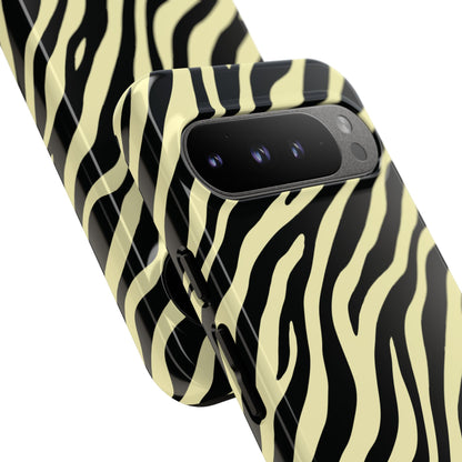 Stylish Neutral Zebra Print Phone Case