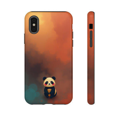 iPhone X / Glossy Phone Case - Cute Colourful Panda Design Phone Case
