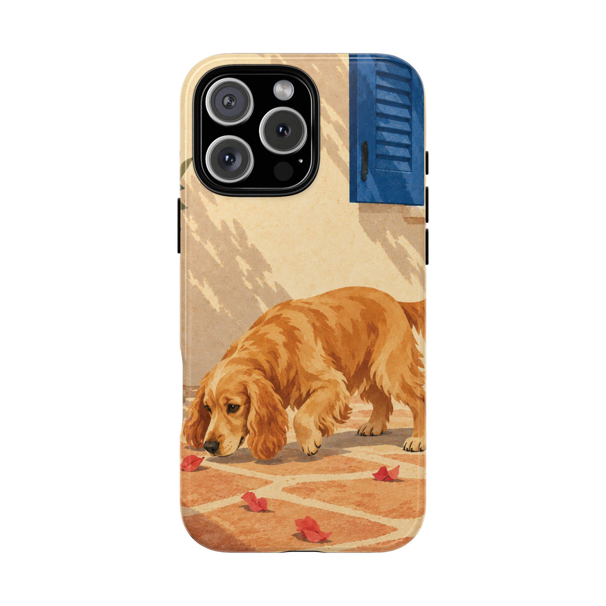 Cocker Spaniel Scent Trail Phone Case - Multicolor Phone Case - iPhone 16 Pro Max / Glossy
