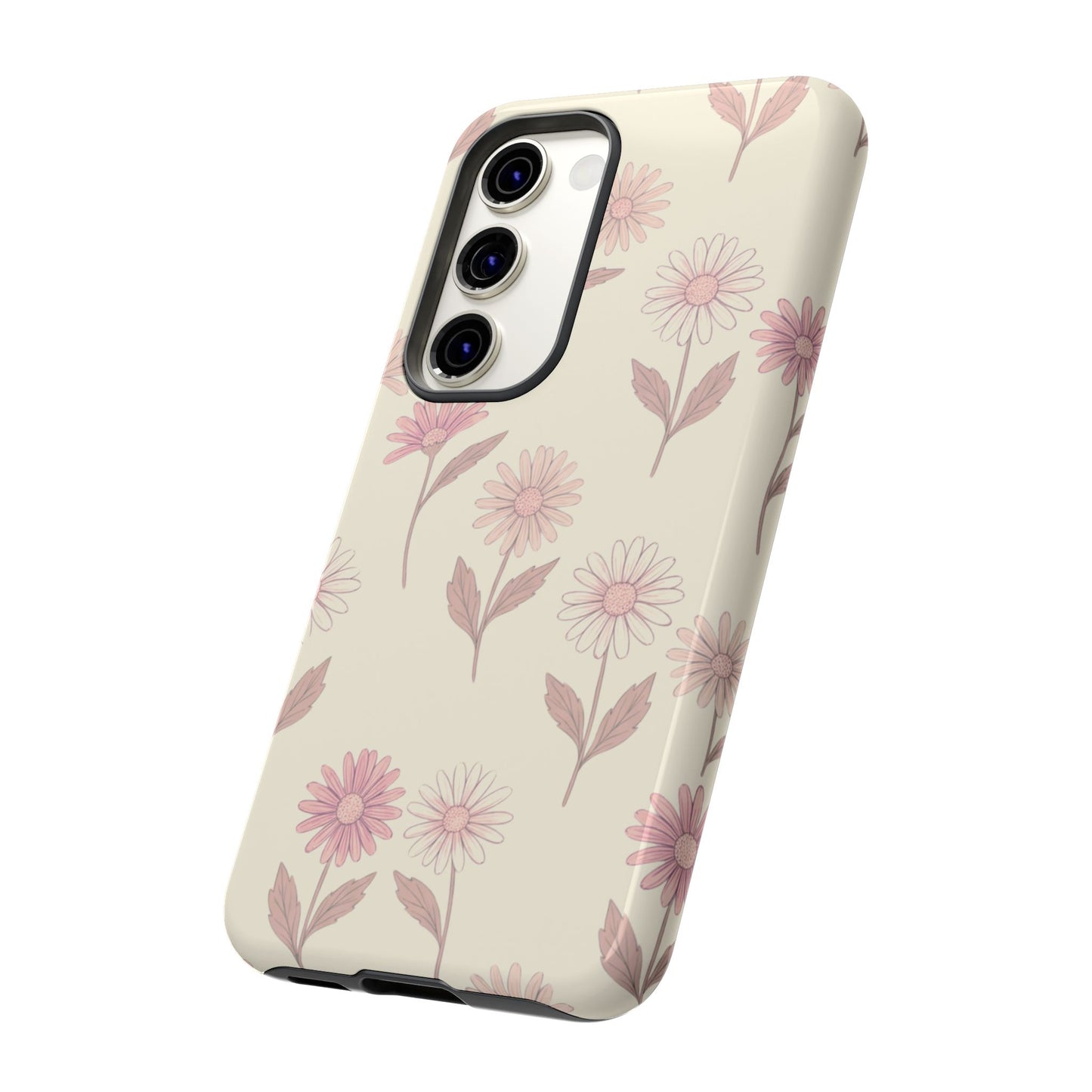 Pretty Blush Daisy Pattern Phone Case