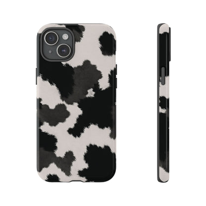 Modern Monochrome Cow Print Phone Case